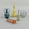 Five Romanstyle Glass Items