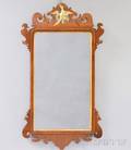 Chippendale Carved Mahogany Scrollframe Mirror