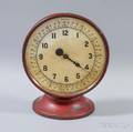One Hand Clock Co Redpainted Clock