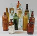 Fifteen Glass Bottles