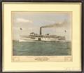 Framed Colorized Photograph of the Excursion Steamer Mount Hope