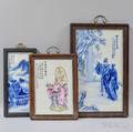 Three Framed Porcelain Plaques