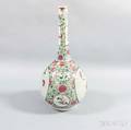 Tall Famille Rose Bottle Vase