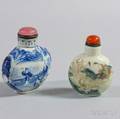 Two Ceramic Snuff Bottles