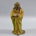 Pottery Figure of a Bearded Monk