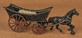 Cast iron horse drawn wagon