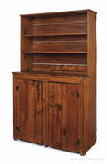 Pine stepback cupboard