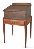 Pennsylvania pine schoolmasters desk
