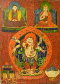 Wood panelpainted Thangka