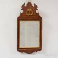Queen Anne Walnut Veneer Mirror