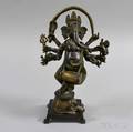 Modern Cast Bronze Hindu Statue