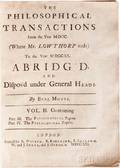 Motte Benjamin The Philosophical Transactions from the Year MDCC Volume II