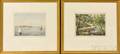 Four Framed John Collins Handcolored Lithographs