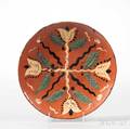 Slipwaredecorated Plate