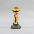 Cast Iron Polychrome Bathing Beauties Doorstop