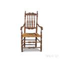 Turned Maple Bannisterback Armchair