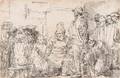 Rembrandt van Rijn Dutch 16061669 Christ Seated Disputing with the Doctors
