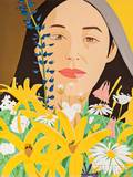 Alex Katz American b 1927 Ada with Flowers
