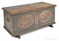 Pennsylvania painted poplar dower chest