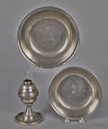Three pieces of American pewter