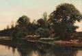 Henry Pember Smith American 18541907 Dusk on the River
