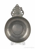 Rhode Island or Connecticut pewter porringer ca 1775