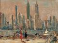 Vladimir Lebedev RussianAmerican 19101991 View of the Manhattan Skyline