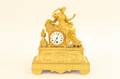 Gilt Bronze Figural Clock