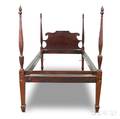 Federalstyle Carved Mahogany Twinsized Bed
