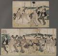 Utagawa Toyokuni 17691825 A Procession of Flowers by Mt Fuji