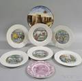 Six Adams Transferdecorated Plates and Three Other Items