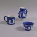 Three Wedgwood Blue Jasper Items