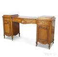 Joseph Gerte French Provincialstyle Walnut Veneer Sideboard