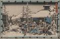 Utagawa Hiroshige 17971858 Night Attack Scene