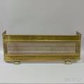 Small Pierced Brass Fireplace Fender