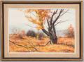 John K Wilson American 20th Century Windy Fall Landscape