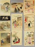 Nine Assorted Woodblock Prints
