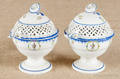 Pair of creamware sauce boats ca 1800