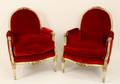 Pair of Louis XVI Style Bergeres