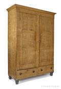 Pennsylvania painted poplar wardrobe 19th c