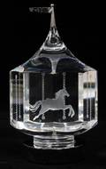 STEUBEN CRYSTAL CAROUSEL