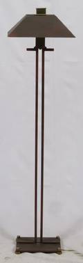 ART DECO STYLE WROUGHT IRON FLOOR LAMP C1930