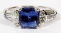 283CT SAPPHIRE AND DIAMOND RING