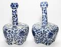 CHINESE PORCELAIN TULIP VASES PAIR