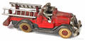 Hubley cast iron ladder truck