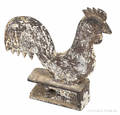 Elgin Woodmanse cast iron rooster windmill weight ca 1900