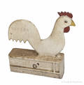 Cast iron rooster windmill weight ca 1900