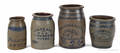 Four stoneware crocks 19th c