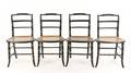 Set of 4 Regency Style Ebonized Side Chairs