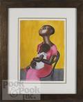 Watercolor of an African American woman and child